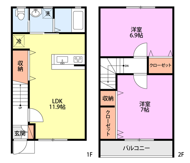 リッツコート B-3 間取り図