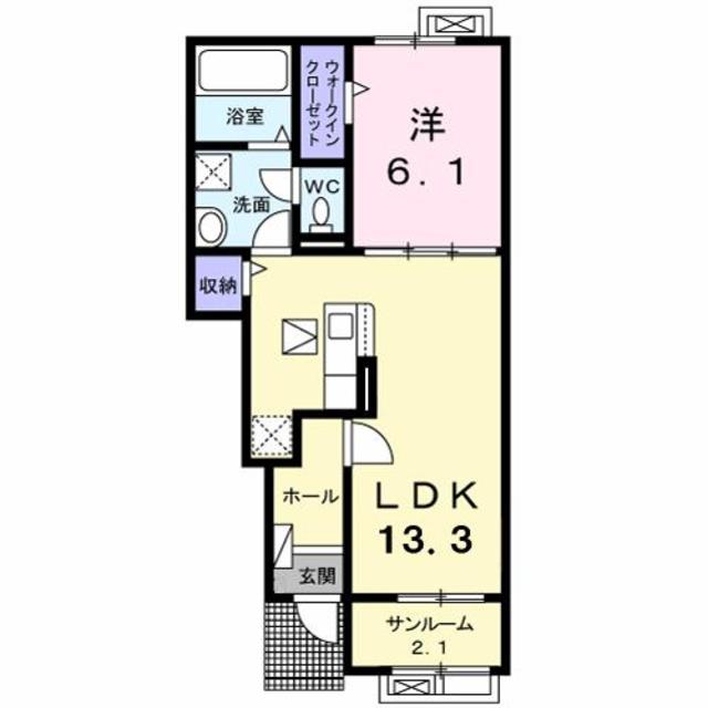 向日葵　１ 102 間取り図