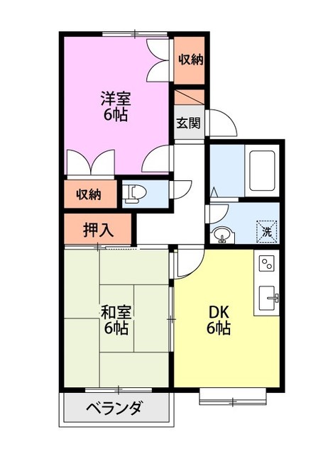 カルティエI 202 間取り図
