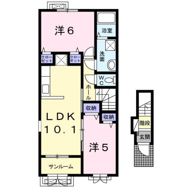 エアリー　スクエア 201 間取り図