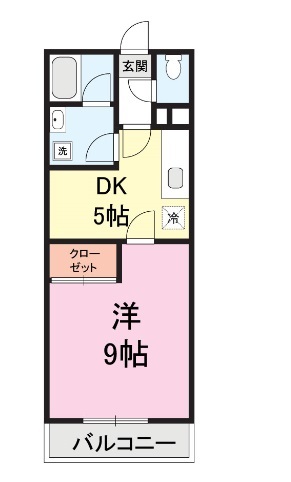 メゾン・ミライト 106 間取り図