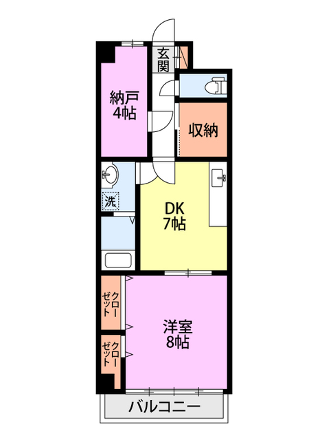 フレンディビル 502 間取り図