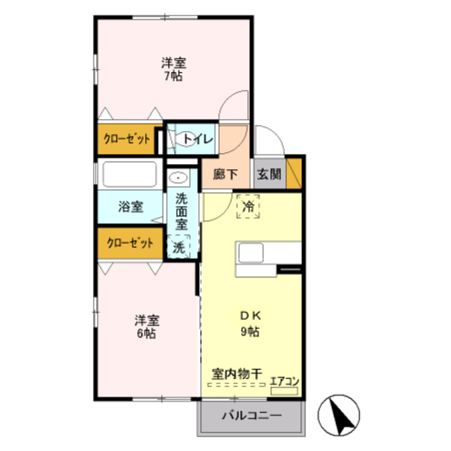 ソレーユ　Ｂ 202 間取り図
