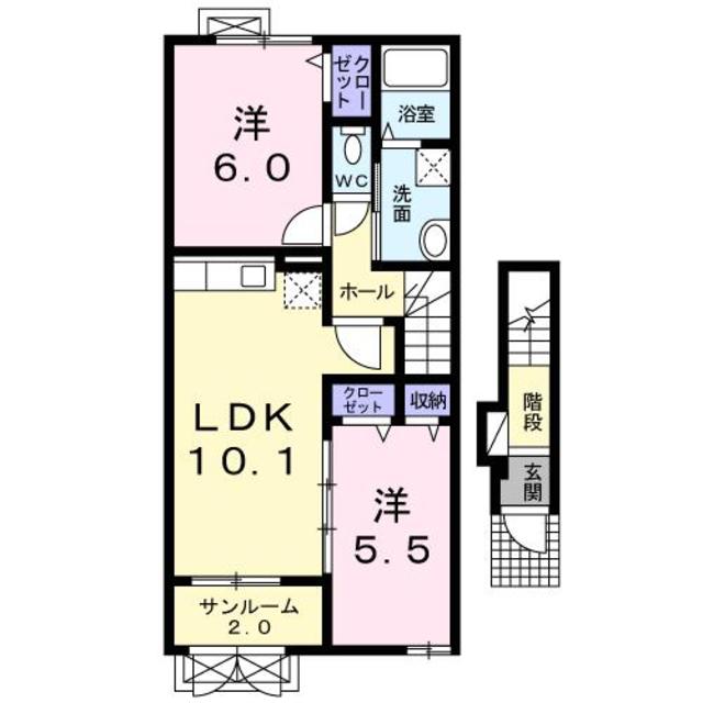 クラシオンβ 204 間取り図