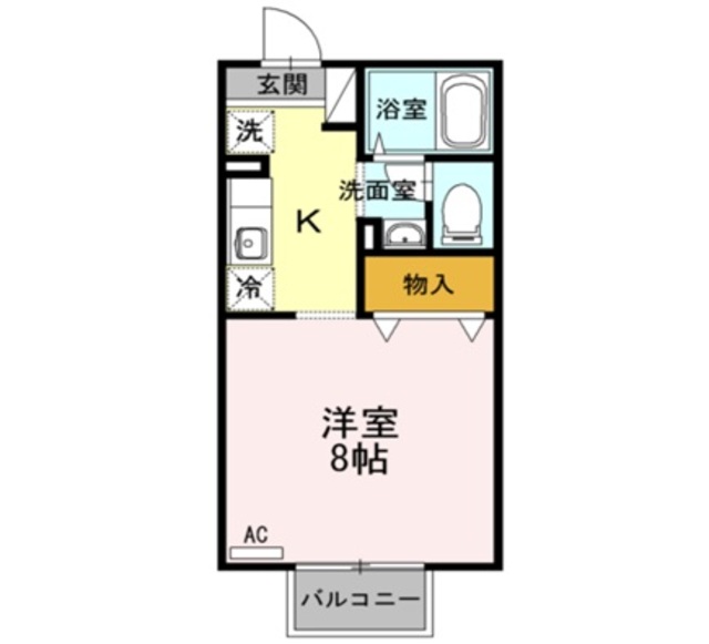 セジュール紫竹 202 間取り図