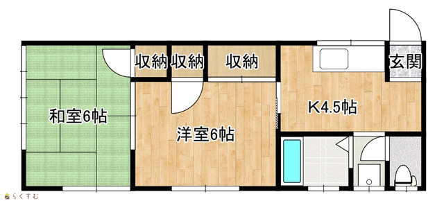 コーポニュー旭 203 間取り図