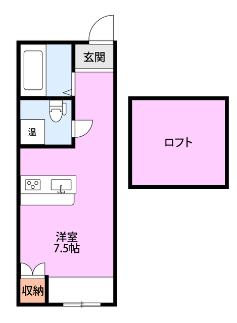 ノースシティ長者町 319 間取り図