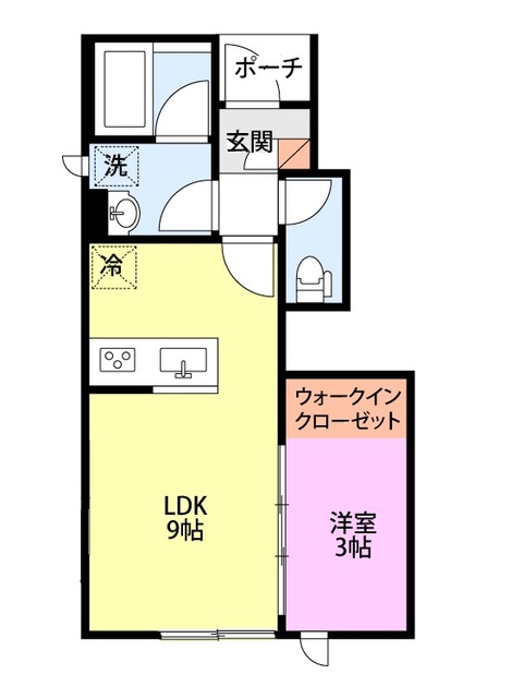 CIEL TERAO 1-C 間取り図