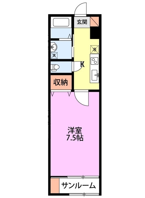 アイリスWEST 105 間取り図
