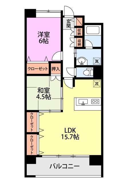 フェリシア柳都 303 間取り図