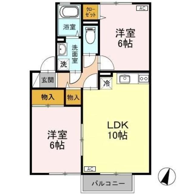 フレーズ・ヴェルジェ 203 間取り図