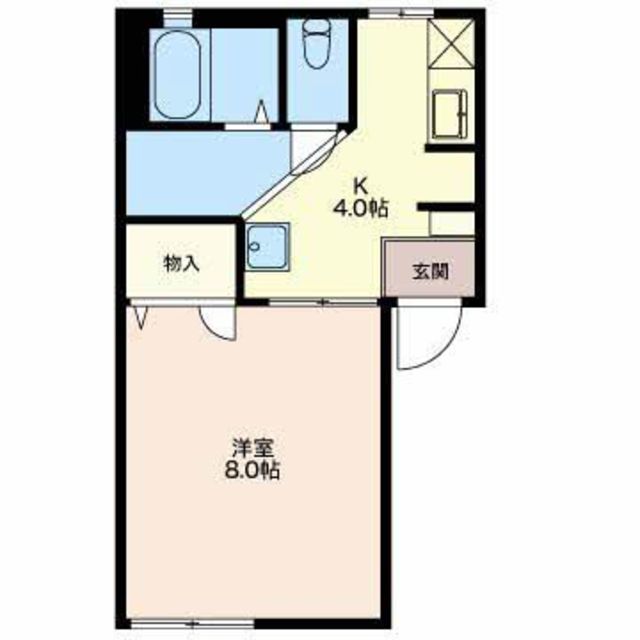 キャトルセゾン　B 203 間取り図