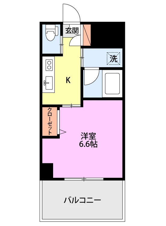 ファーストクラス市民病院前(5階) 514 間取り図