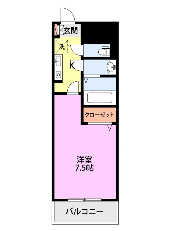 夢ランドワイズテラス笹口 805 間取り図