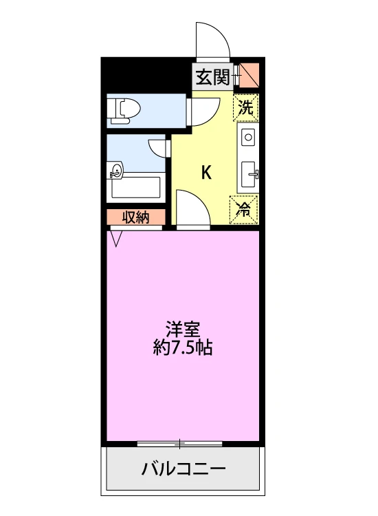 カナン花園 203 間取り図