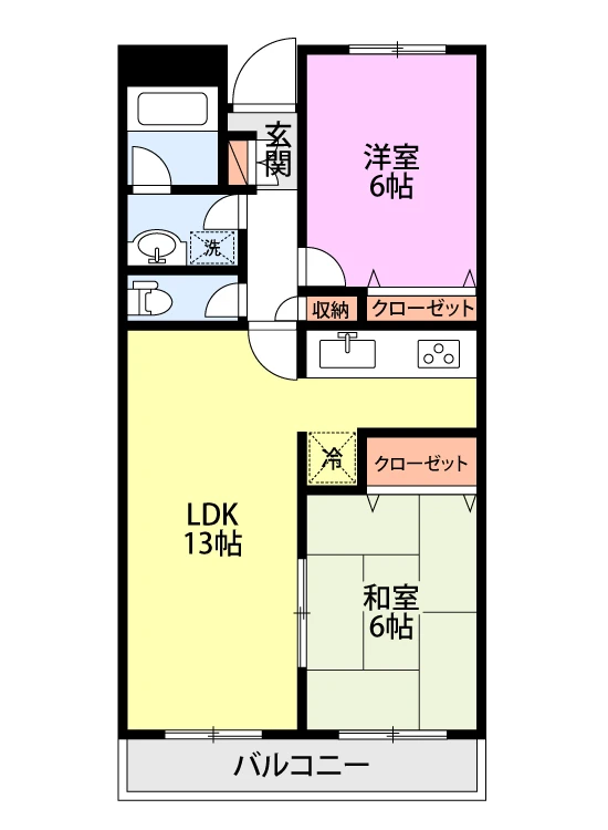 セントラルコート県庁前 603 間取り図