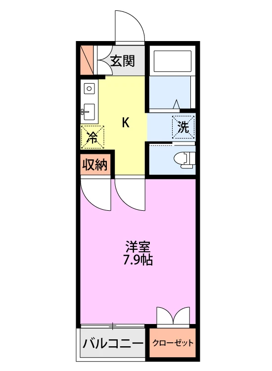セジュール鐙 202 間取り図