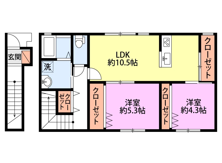 モントまるやまA 202 間取り図