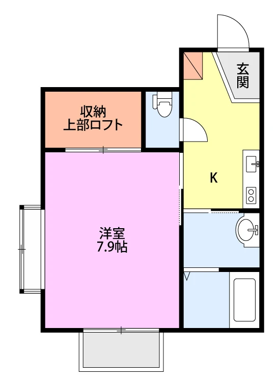 メゾンデタント　Ⅲ 103 間取り図