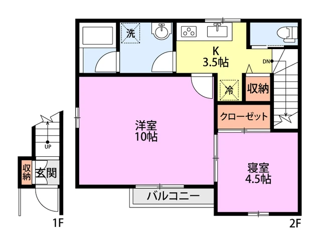 グレースコート C 202 間取り図