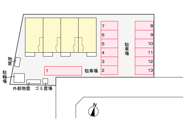 メイプル ヴィラ 201 駐車場