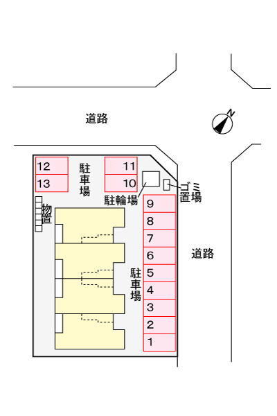 ジローエムTA 201 駐車場