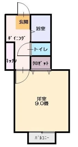 シャインリバーA 205 間取り図
