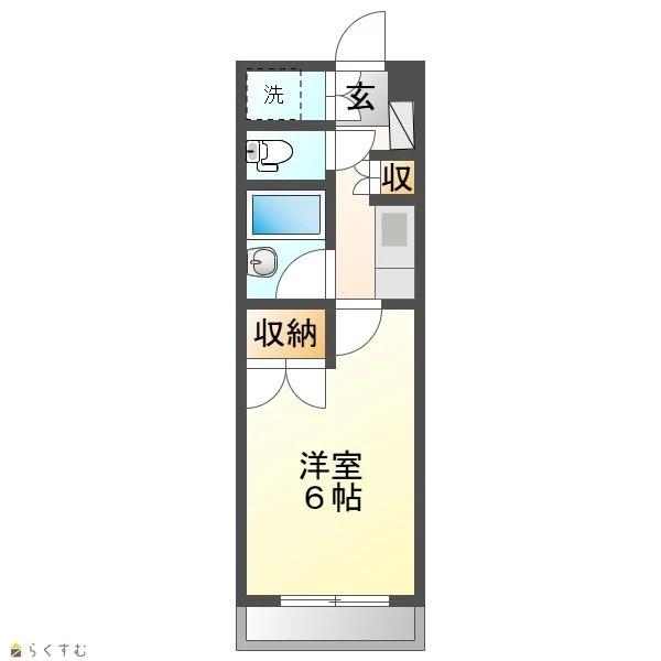 日興パレス長岡 505 間取り図
