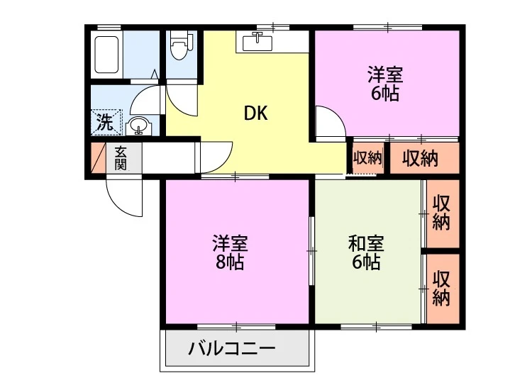 ウェイブリーコート青山 Ｃ１０２ 間取り図