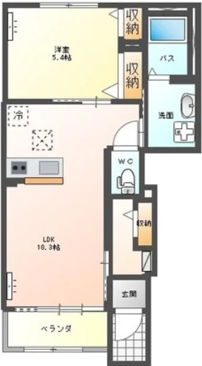 エルヴェ 103 間取り図