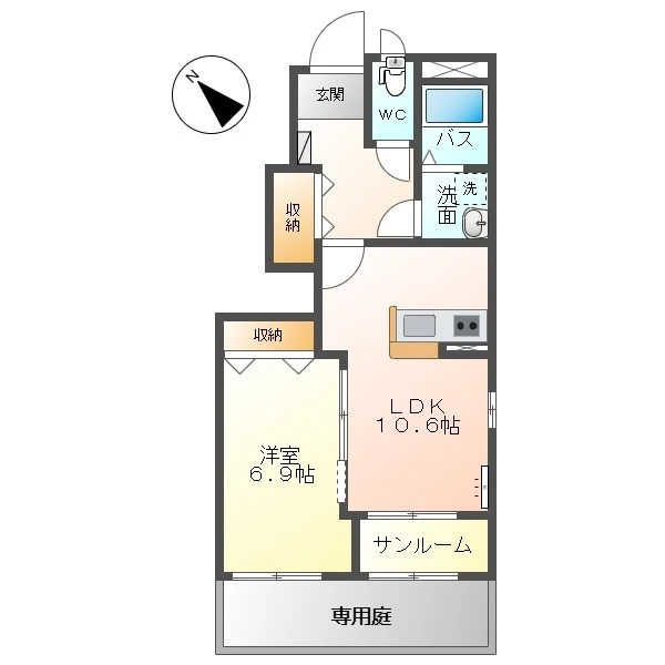 ハーベスト 101 間取り図