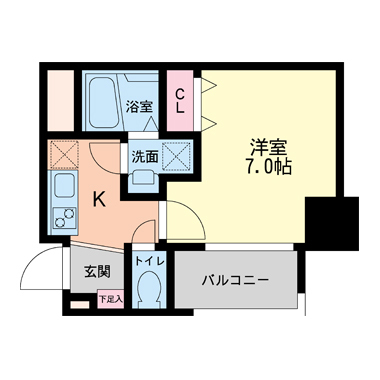 セレニテ本町グランデ 1319 間取り図