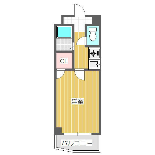 ラピス長柄橋 601 間取り図