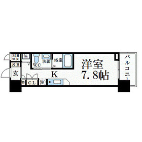エスリード御堂筋梅田 207 間取り図