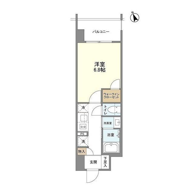 リビオメゾン西天満 0902 間取り図