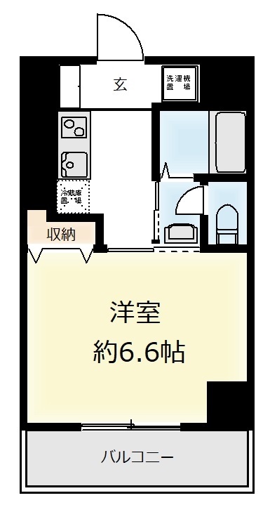 オアーゼ梅田東 618 間取り図