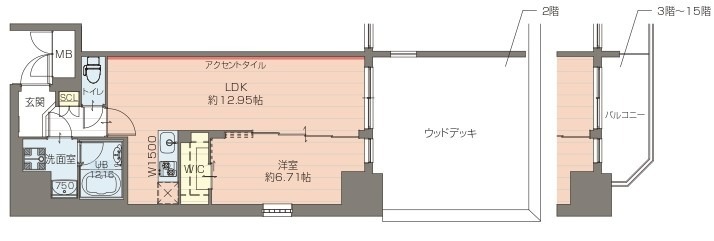 プレジオ鎗屋町 0401 間取り図