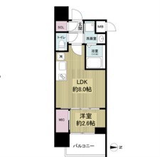 セレニテ本町東リアン 1009 間取り図