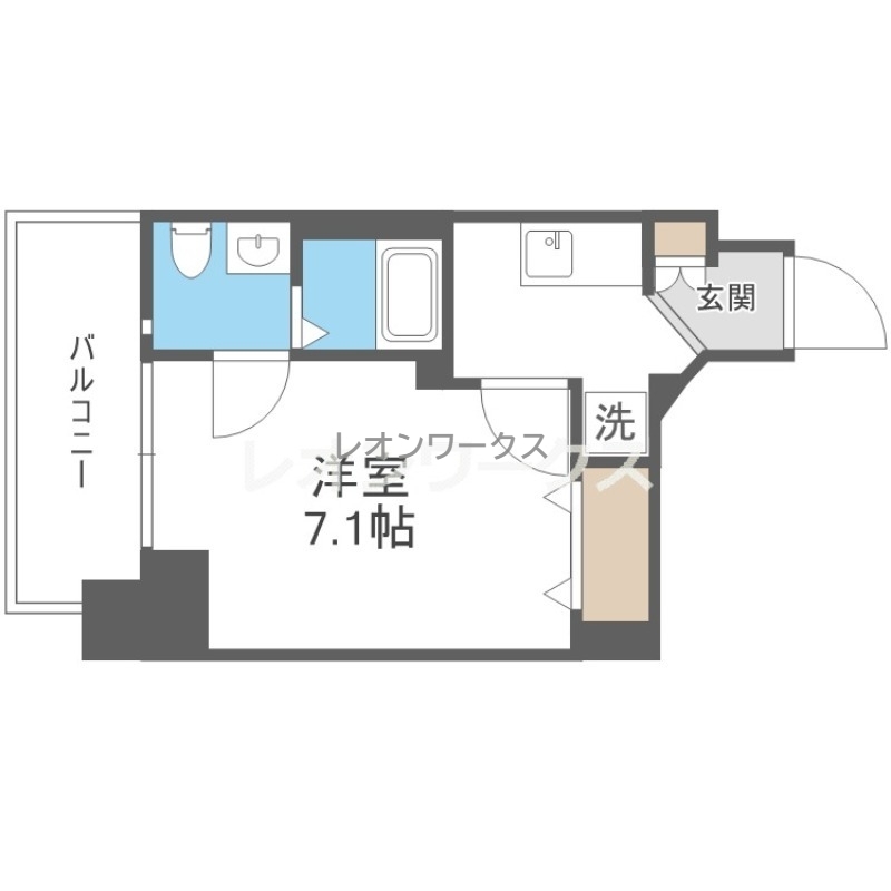 エグゼ大阪城EAST 404 間取り図