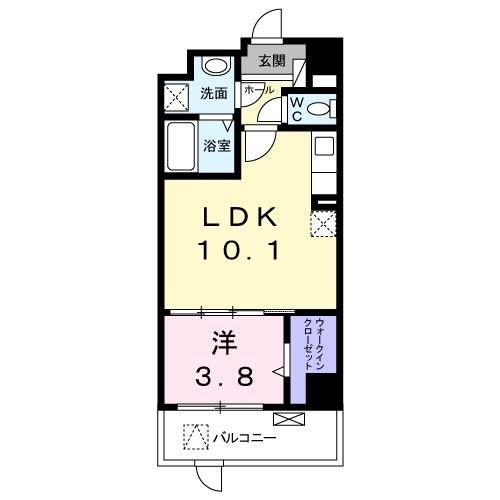 パークライフ ＥＳＡＫＡ 101 間取り図