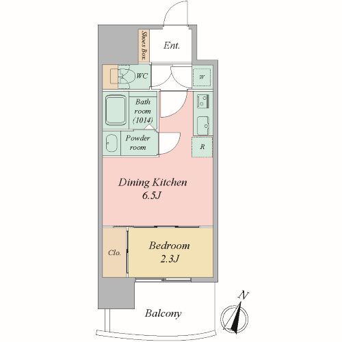 セレニテ梅田北グランデ 0423 間取り図