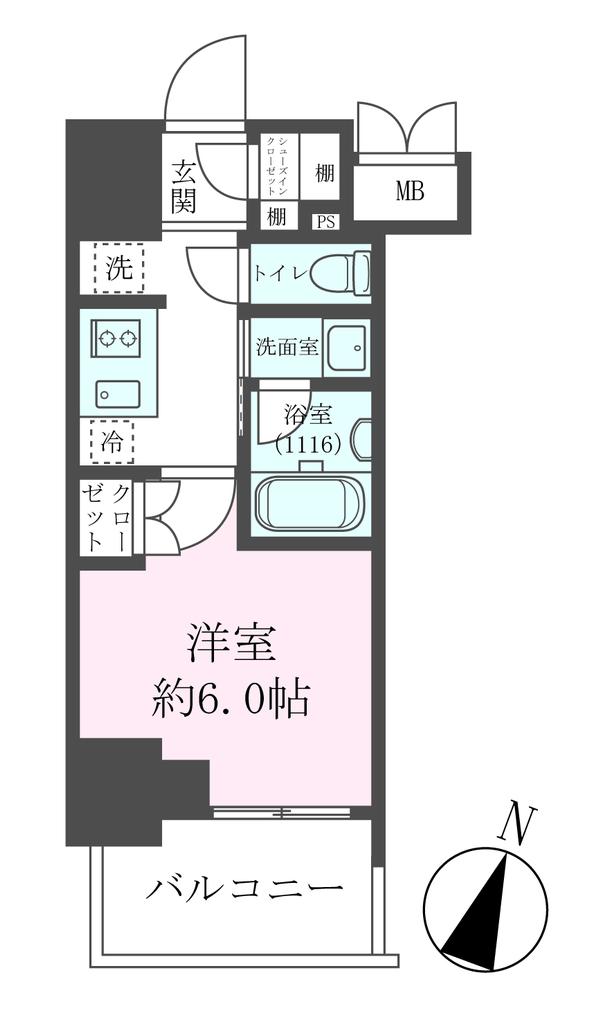 クレストコート靱公園 ＴＨＥ ＣＬＡＳＳ 1112 間取り図