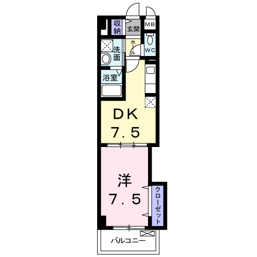 Ｈｅｉ Ｓｔａｄｔ 205 間取り図