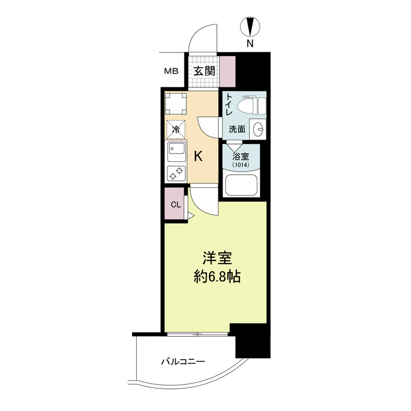 セレニテ江坂グランデ 1210 間取り図