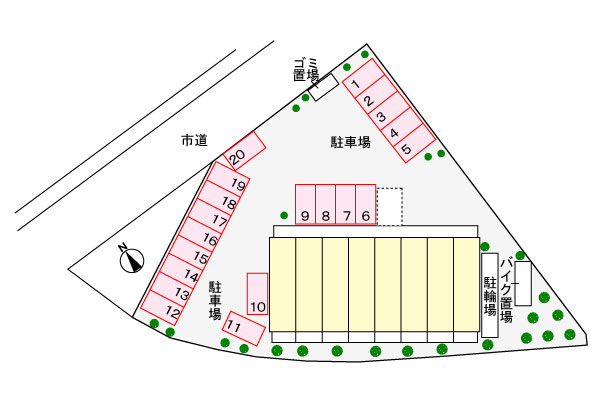 Ｈｅｉ Ｓｔａｄｔ 205 駐車場