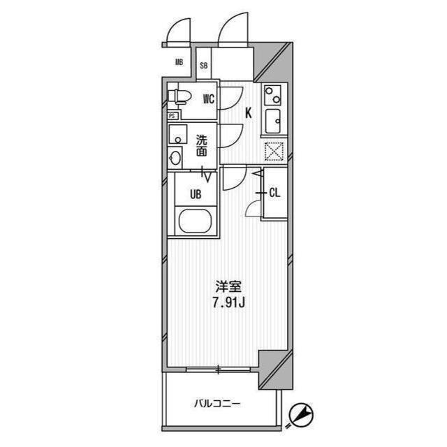 アーデン谷町 0609 間取り図