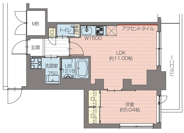プレジオ恵美須 0208 間取り図
