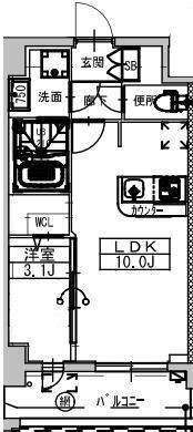 Ａｌｉｖｉｓドーム前（旧　ミラージュパレス大阪ドームＰｒｏｓｐｅｒ） 1103 間取り図