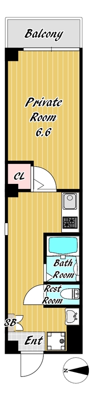 FLレジデンス心斎首府 0302 間取り図