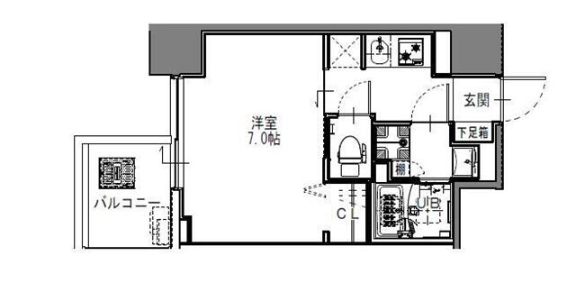 Ｓ－ＲＥＳＩＤＥＮＣＥ難波大国町Ｄｅｕｘ 1209 間取り図
